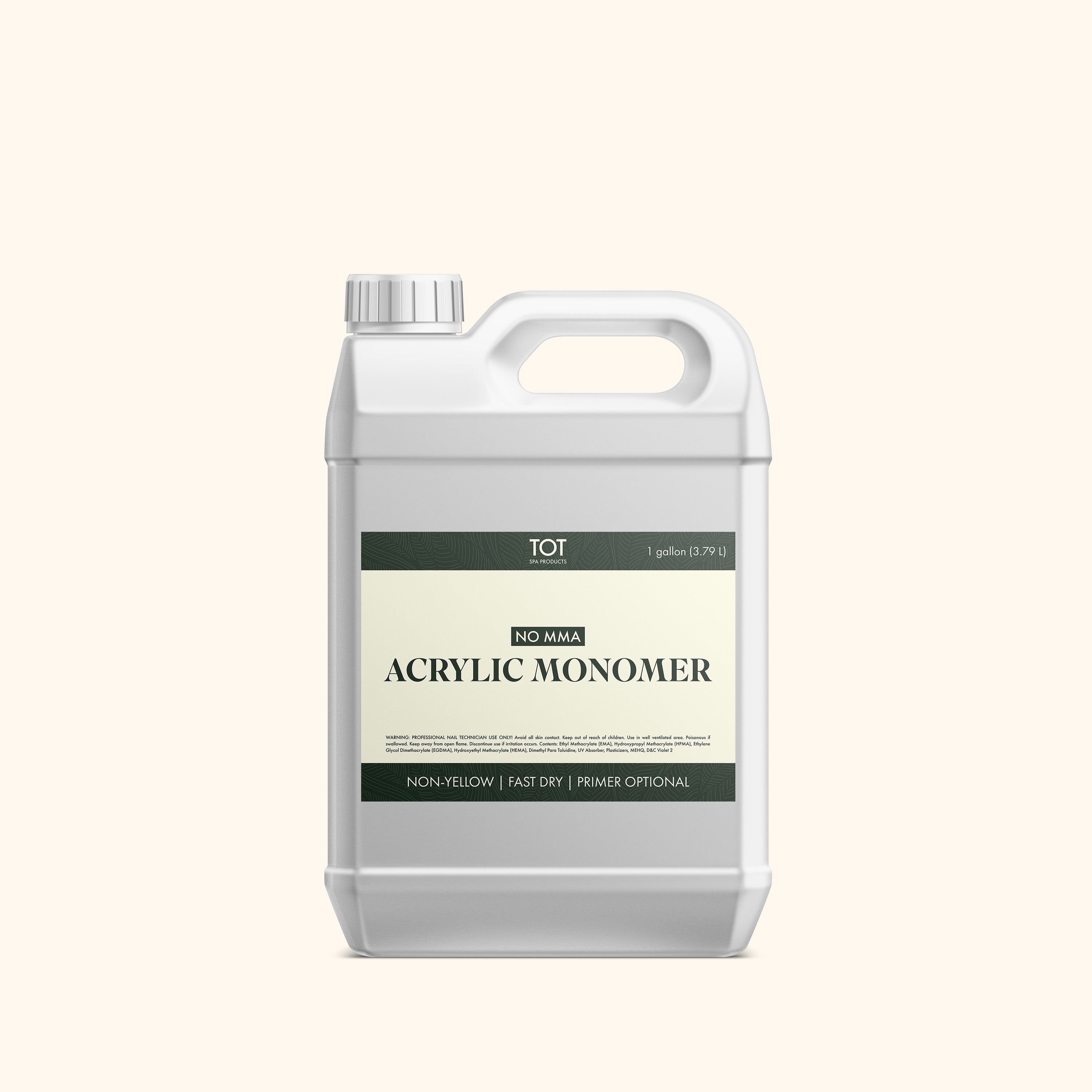 TOT ACRYLIC MONOMER LIQUID (NO MMA)